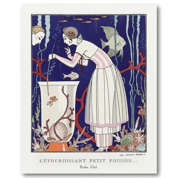 Letourdissant Petit Poisson by George Barbier Art Print