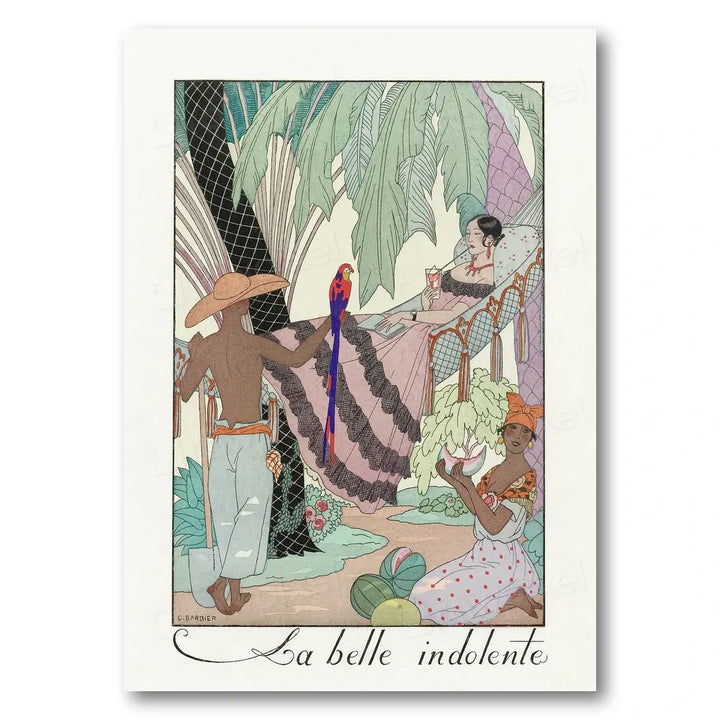 La Belle Indolente Fashion 1923 Art Print