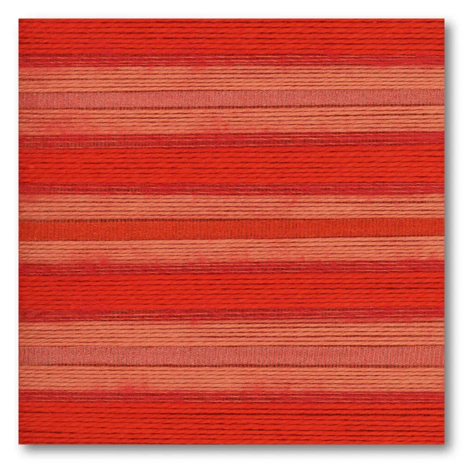 Red Textured Stripes Art Print
