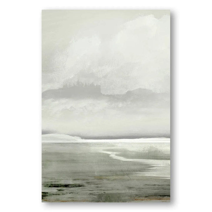 Misty Lakescape Art Print