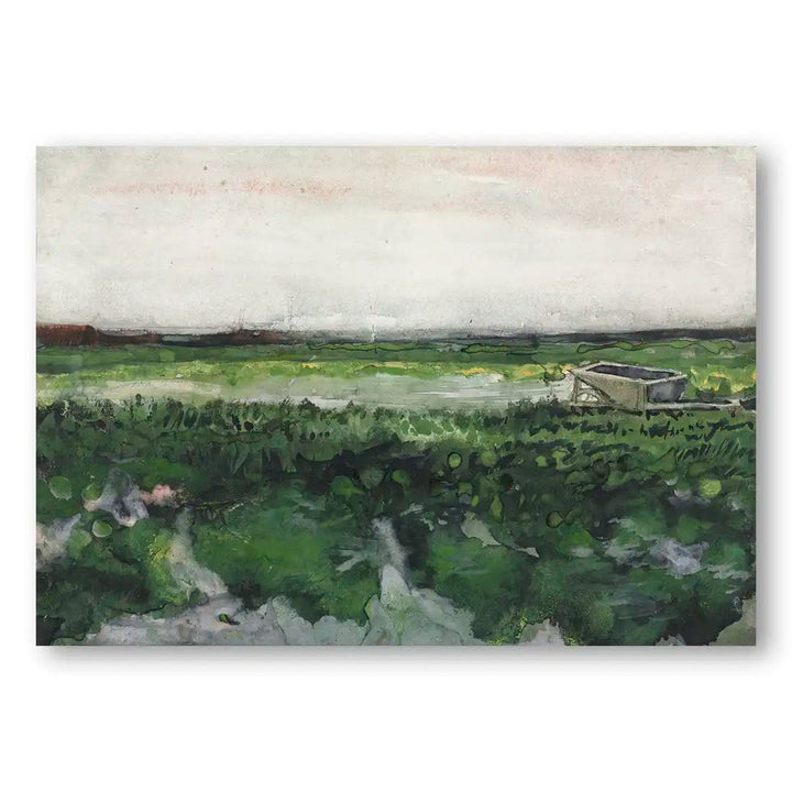 Landscape with a Wheelbarrow Art Print