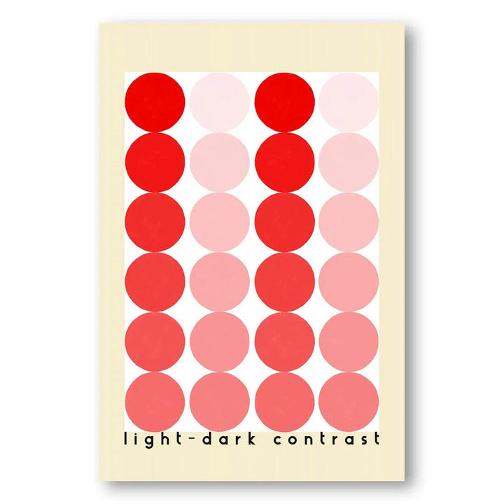 Light-Dark Dot Gradient Art Print