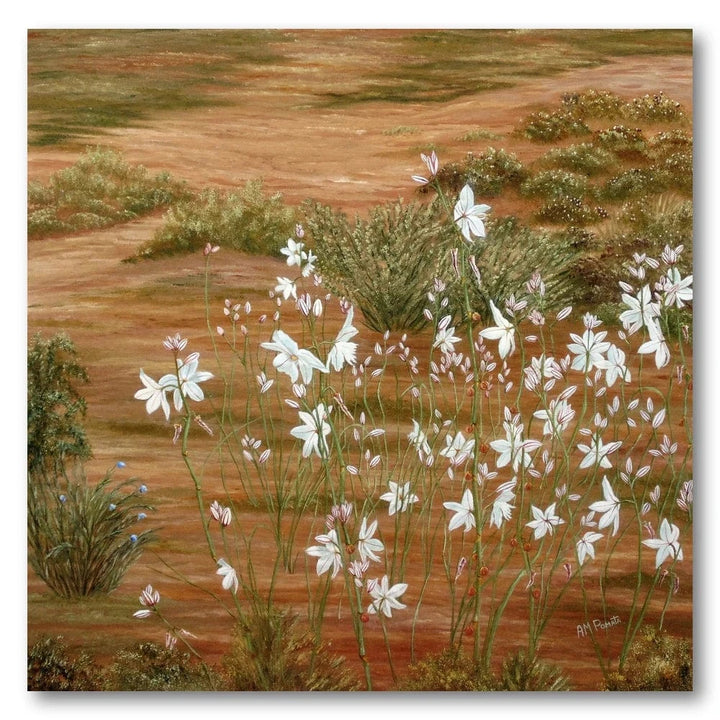 White Wildflowers Art Print