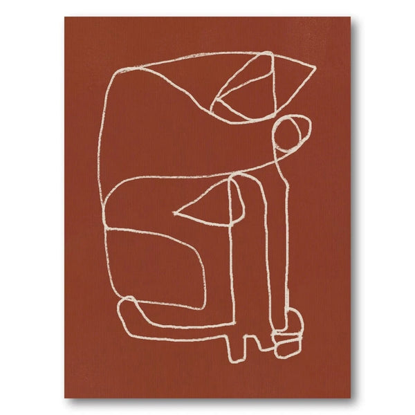 Terracotta Modern Elegance Art Print
