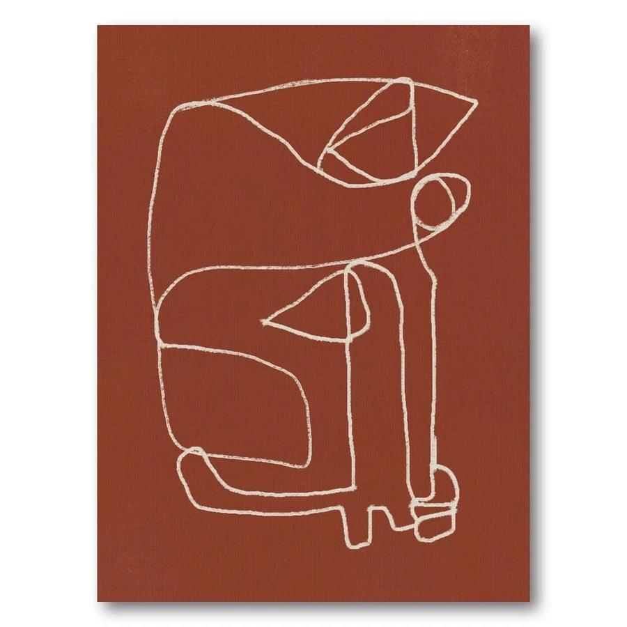 Terracotta Modern Elegance Art Print