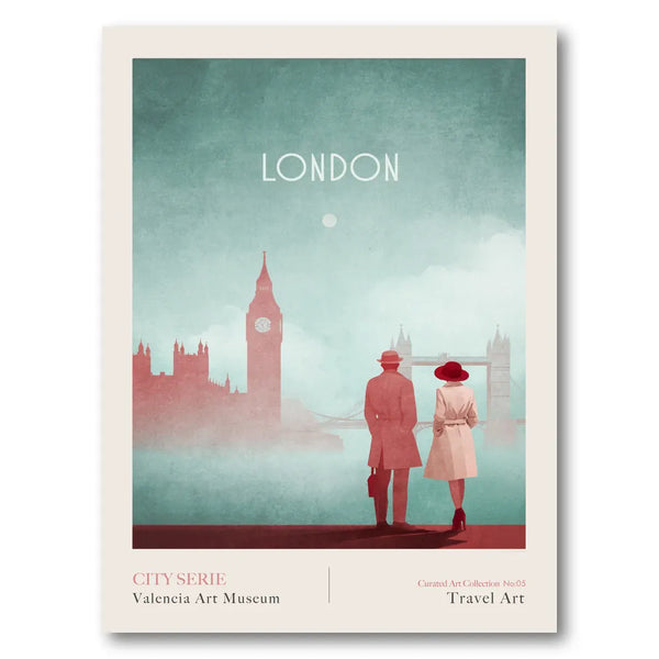 London - Big Ben and Tower Bridge Art Print