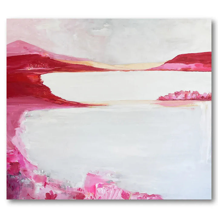 Pink Serenity Landscape Art Print