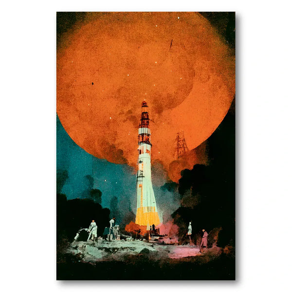 Lunar Launch Art Print