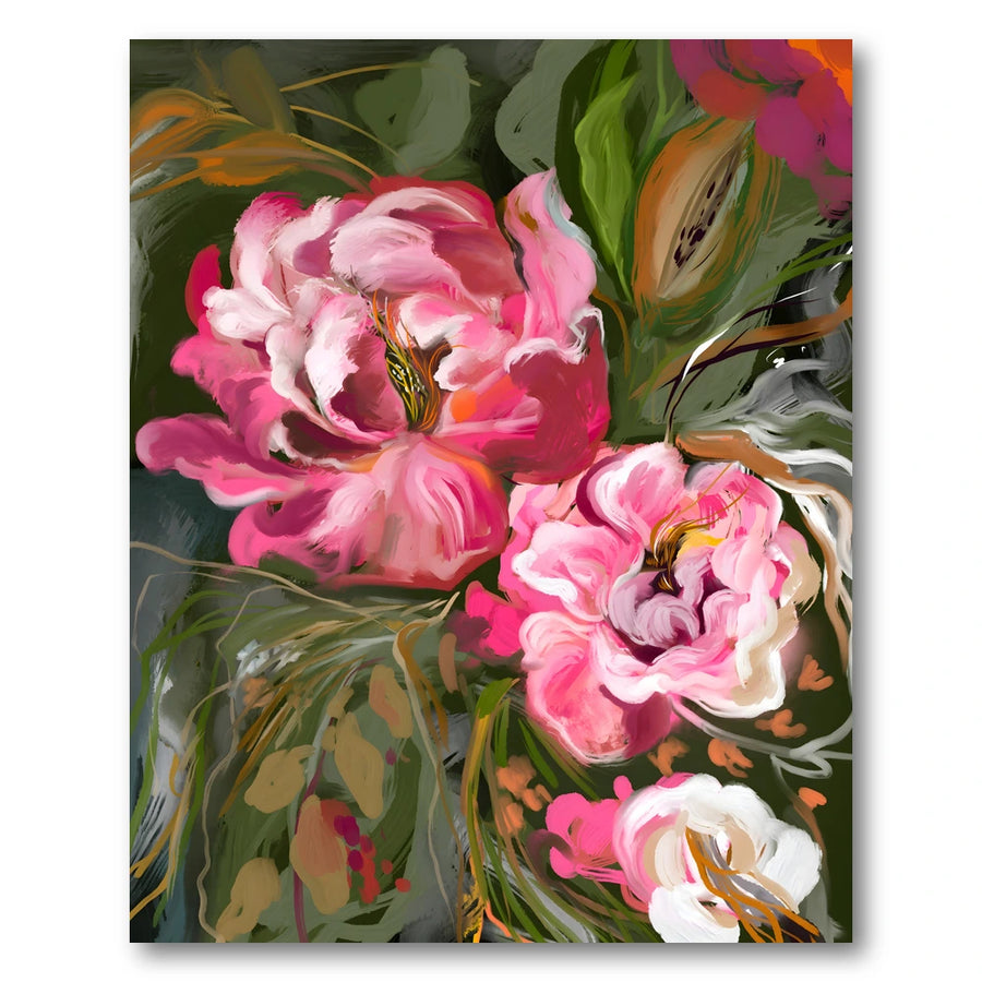 Lush Pink Blooms Art Print