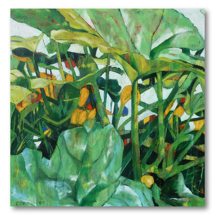 Lush Tropical Foliage Art Print