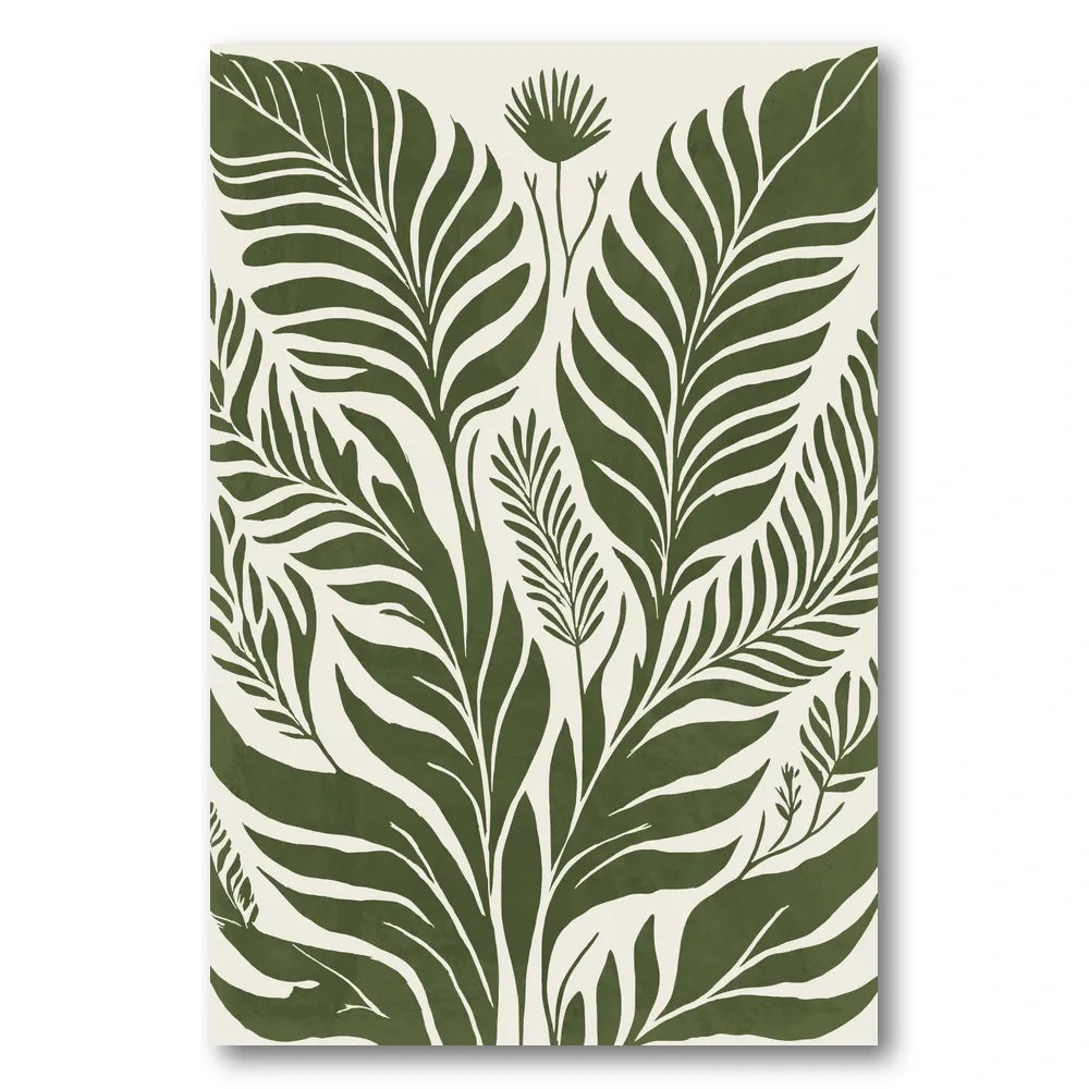 Lush Tropical Leaves Art Print