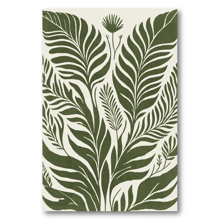 Lush Tropical Leaves Art Print