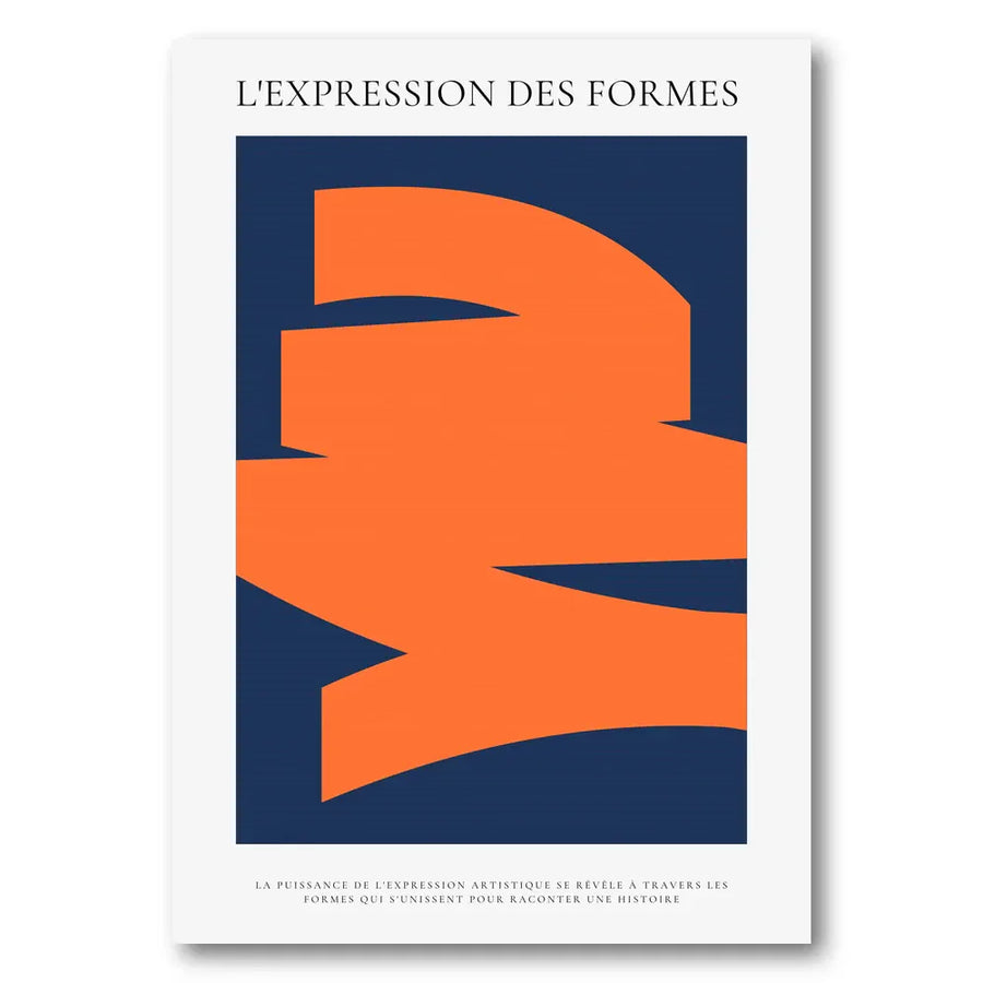Abstract Dynamic Shapes Art Print