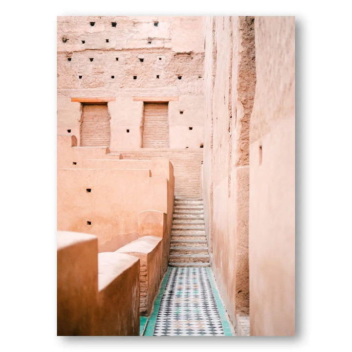 Wandering Marrakech Stairway Photo Print