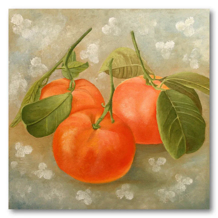 Tangerine Harvest Still Life Art Print