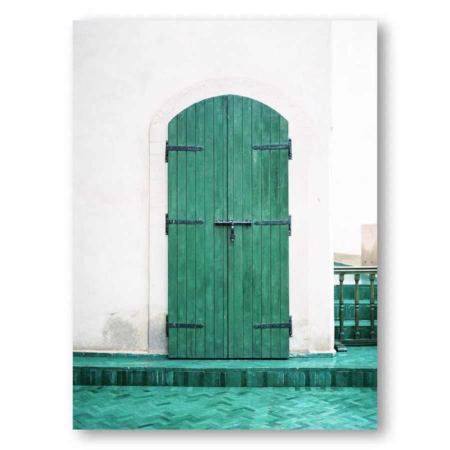 Marrakesh Green Entrance Photo Print