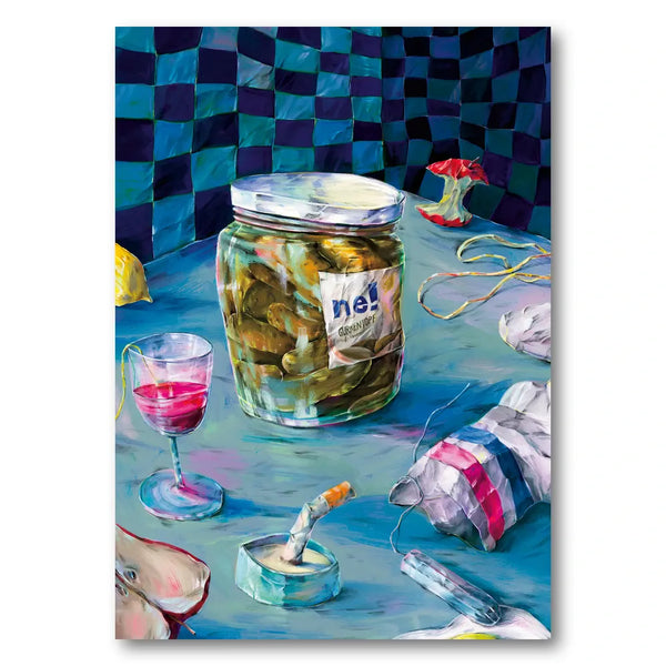 Messy Kitchen Table Still Life Art Print