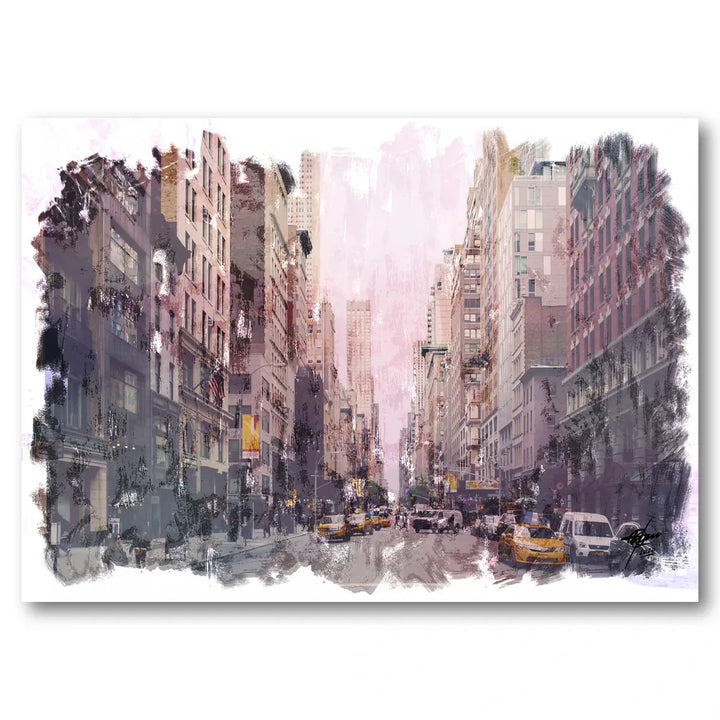 Metropolis Street Life Art Print