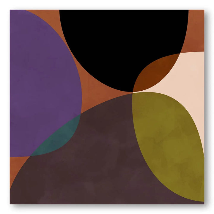 Terracotta Overlapping Circles Art Print