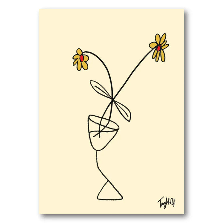 Whimsical Blooms Minimalist Art Print