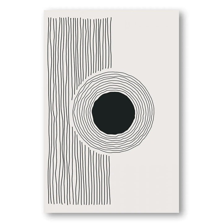 Minimalist Concentric Circle Art Print