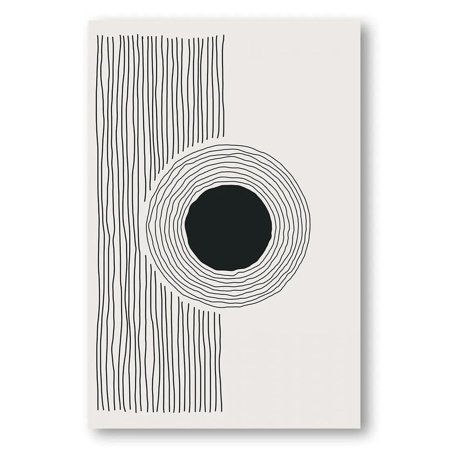 Minimalist Concentric Circle Art Print