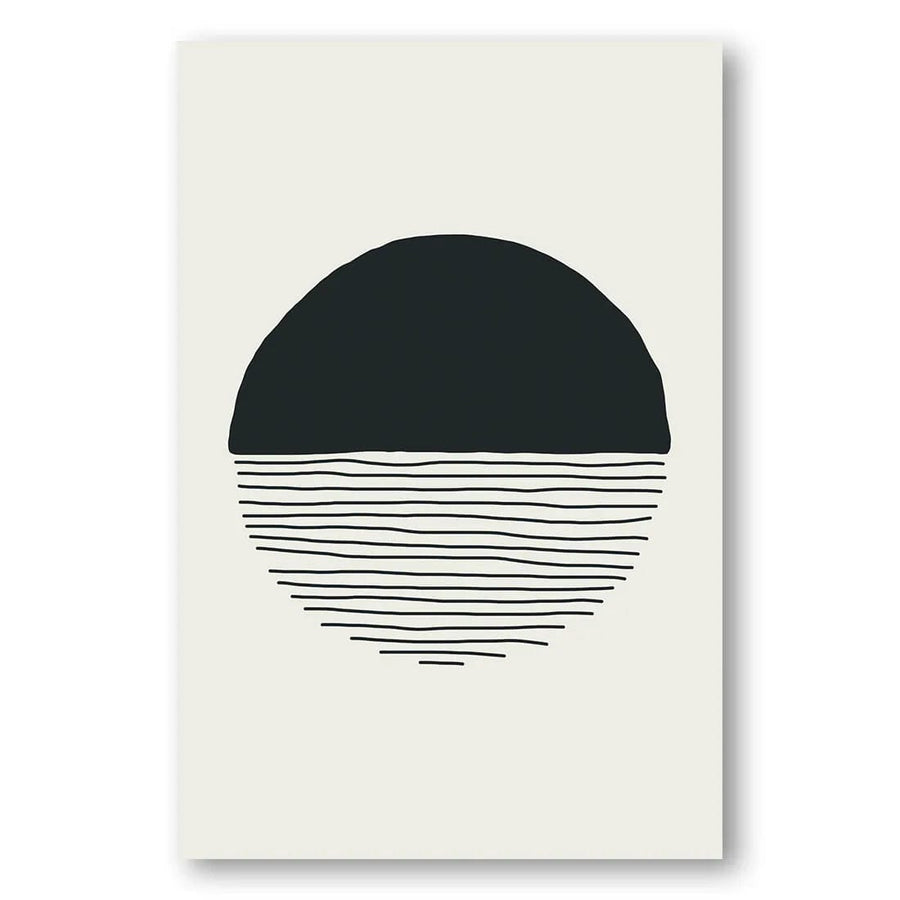 Minimalist Sunset Serenity #15 Art Print