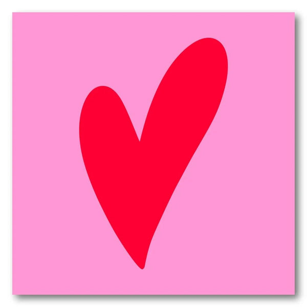 Bold Red Heart Art Print