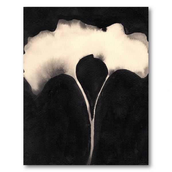 Minimal Ink Bloom Art Print