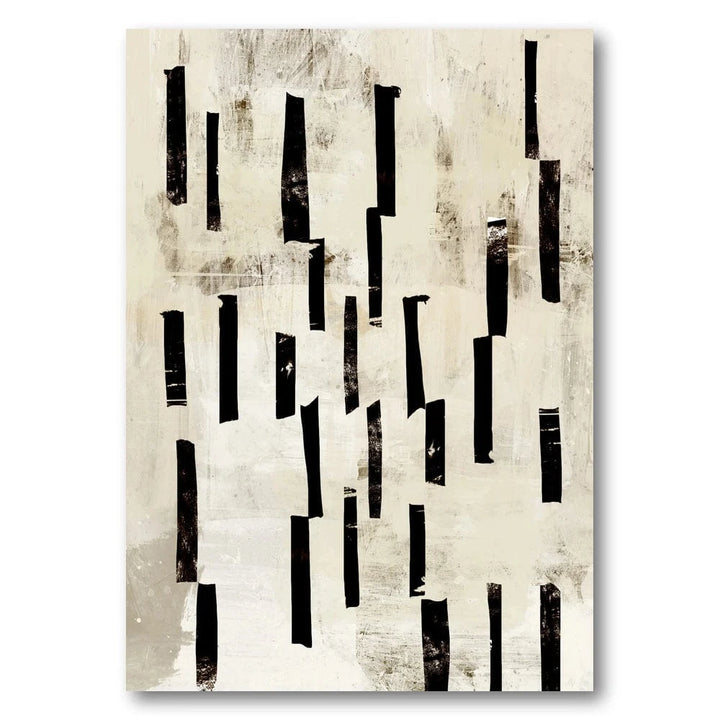 Monochrome Vertical Harmony Art Print