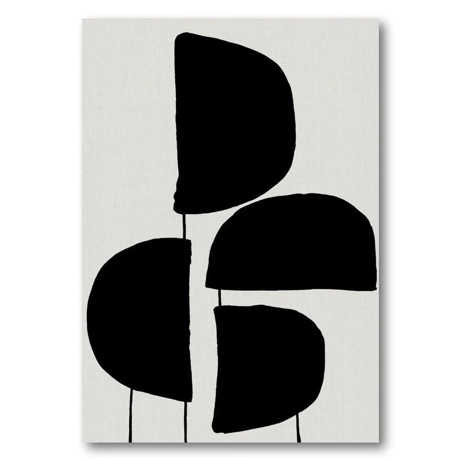 Ebony Silhouette Harmony Art Print