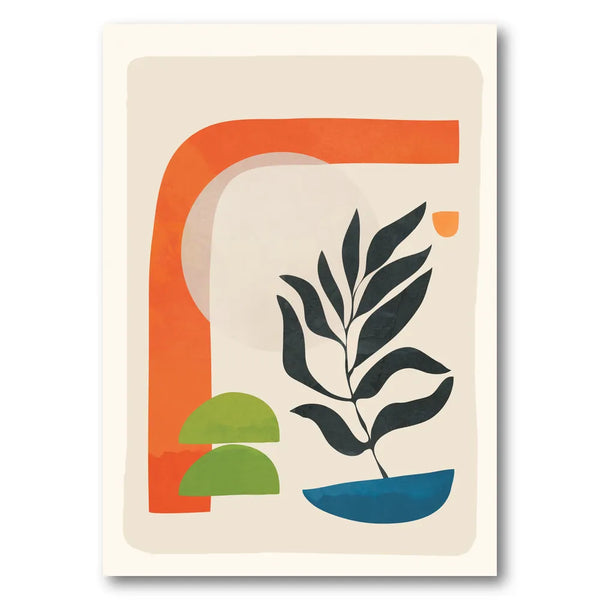 Minimalist Botanical Abstract Art Print