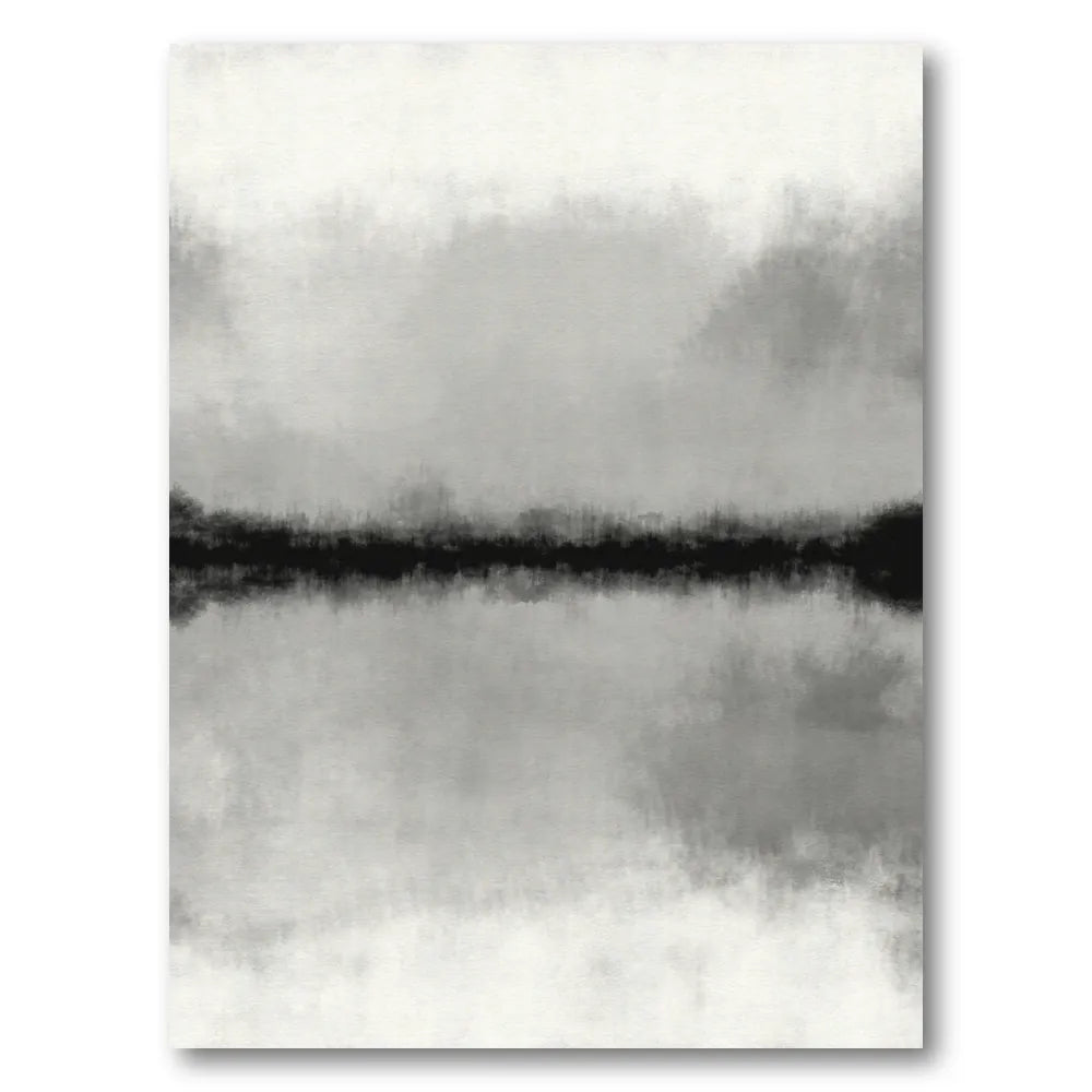 Misty Horizon Reflection Art Print