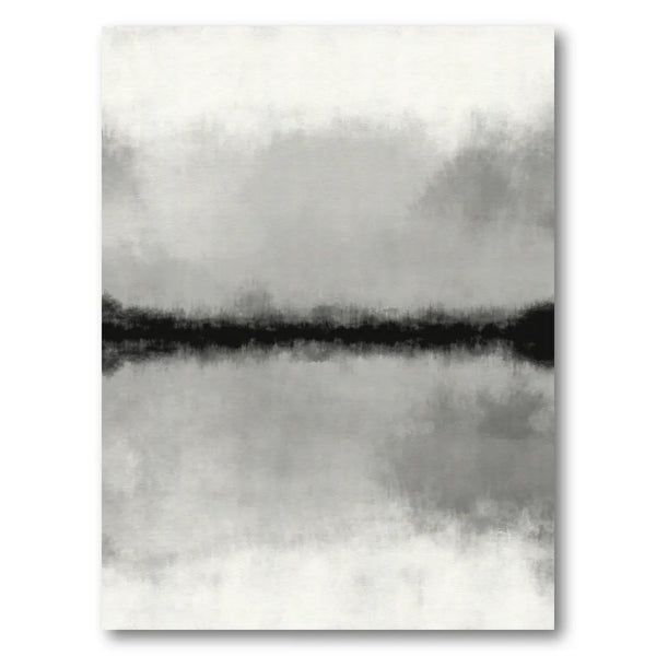 Misty Horizon Reflection Art Print