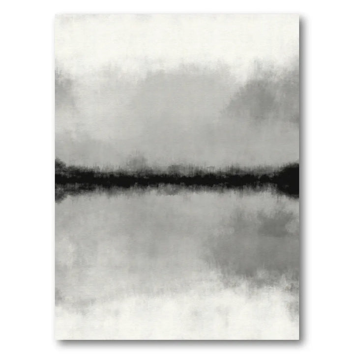 Misty Horizon Reflection Art Print