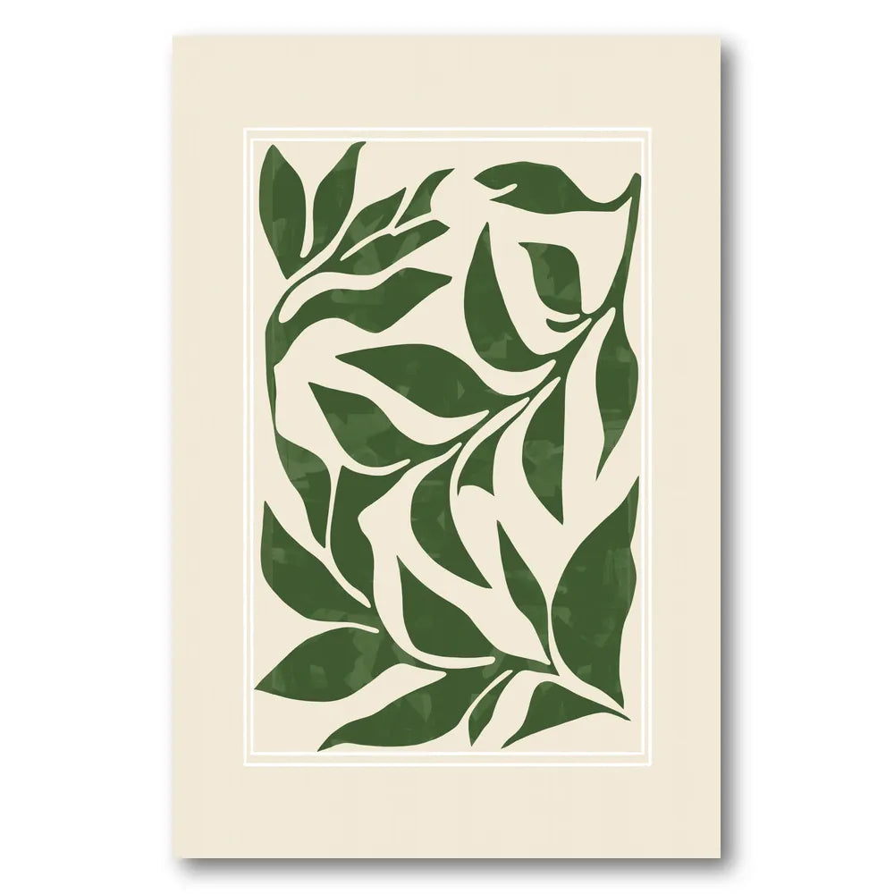 Modern Botanical Leaves Art Print