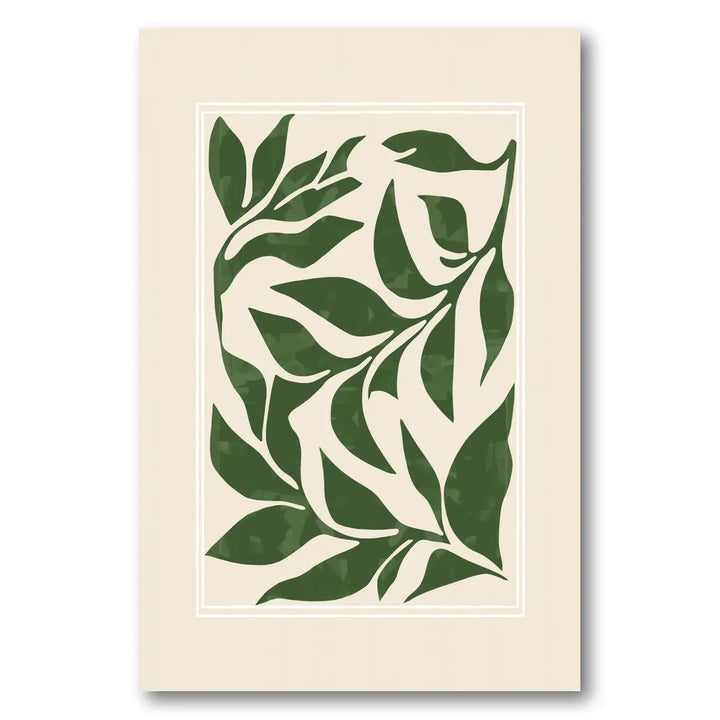 Modern Botanical Leaves Art Print