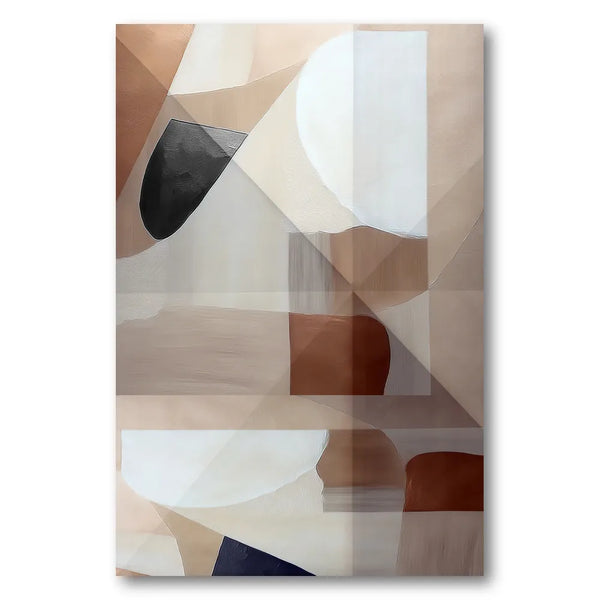 Modern Layered Forms Art Print 1
