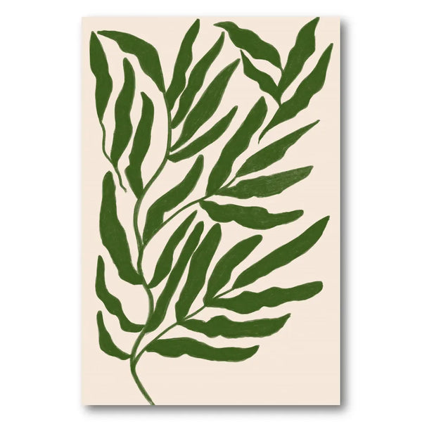 Modern Leaves Art Print