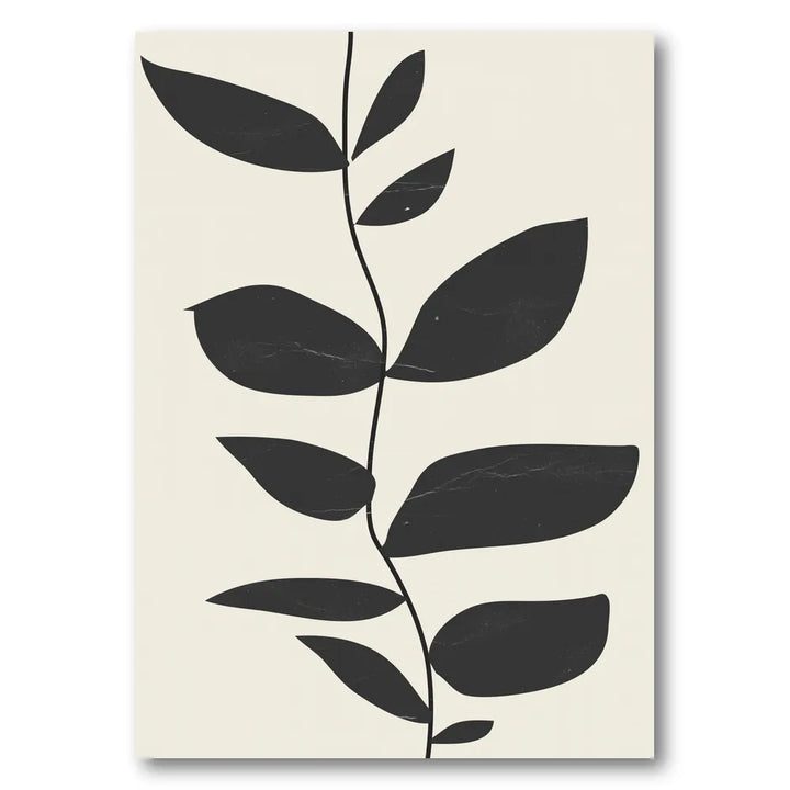 Modern Organic Leaves Art Print