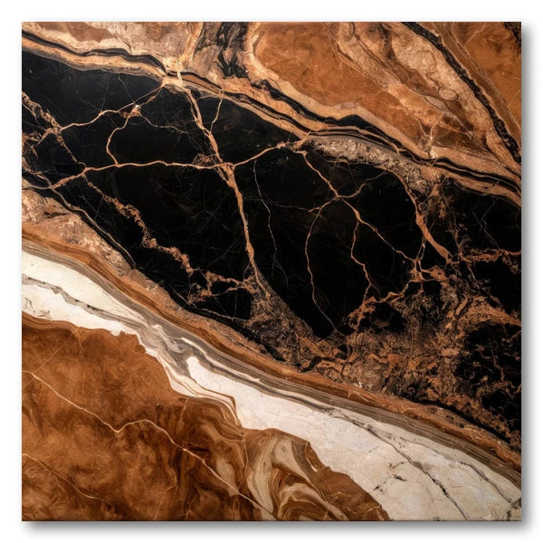 Molten Earth Veins Art Print