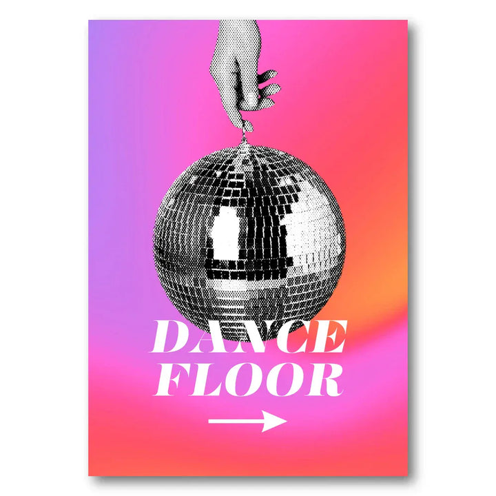 Hand Holding Disco Ball Art Print