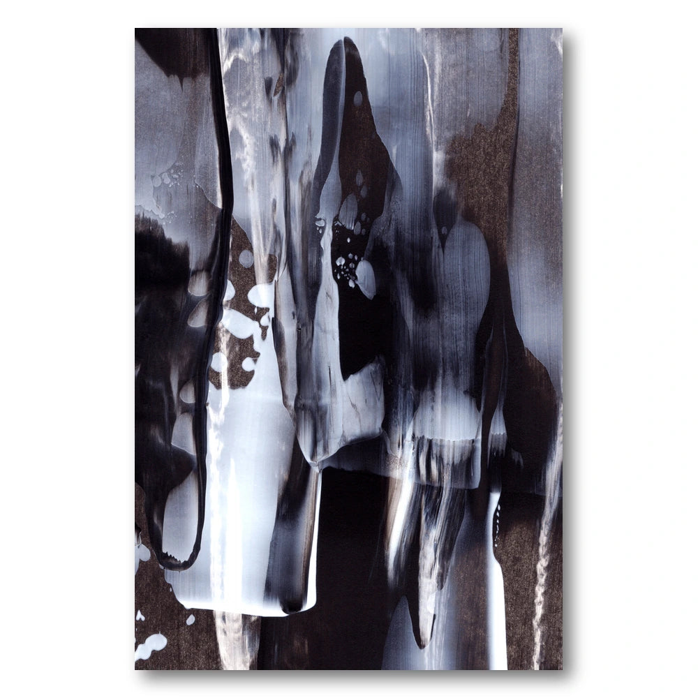 Monochrome Meltdown Art Print