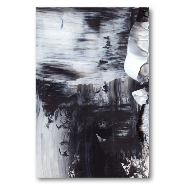 Monochrome Whirl Art Print