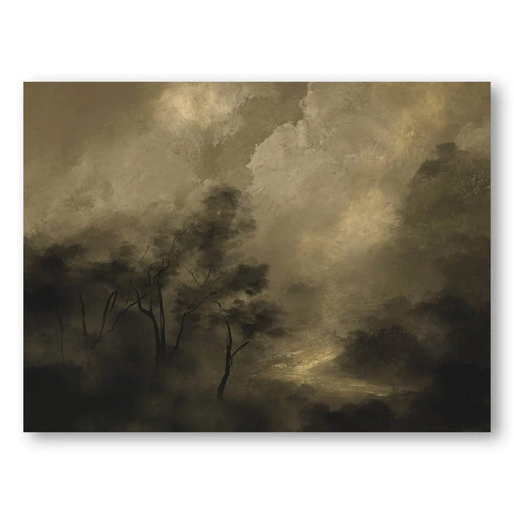 Moody Forest Twilight Art Print