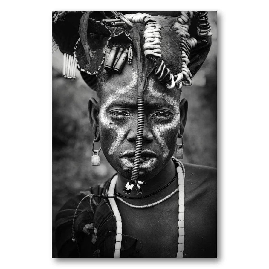 Mursi Portrait Art Print