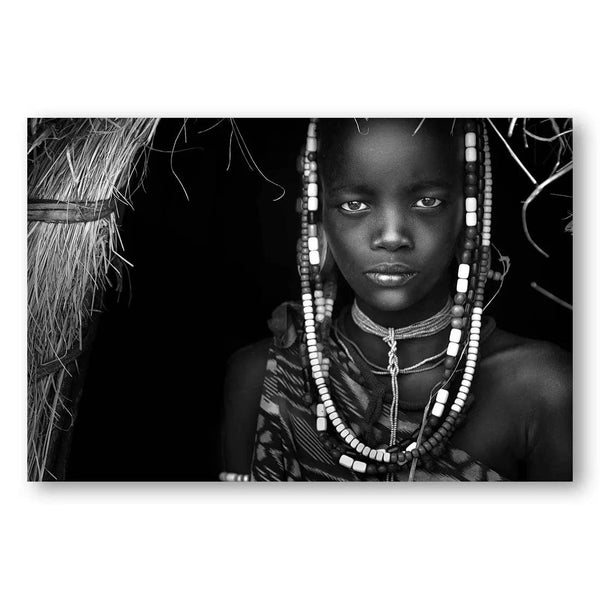 Mursi Girl Staring Photo Print