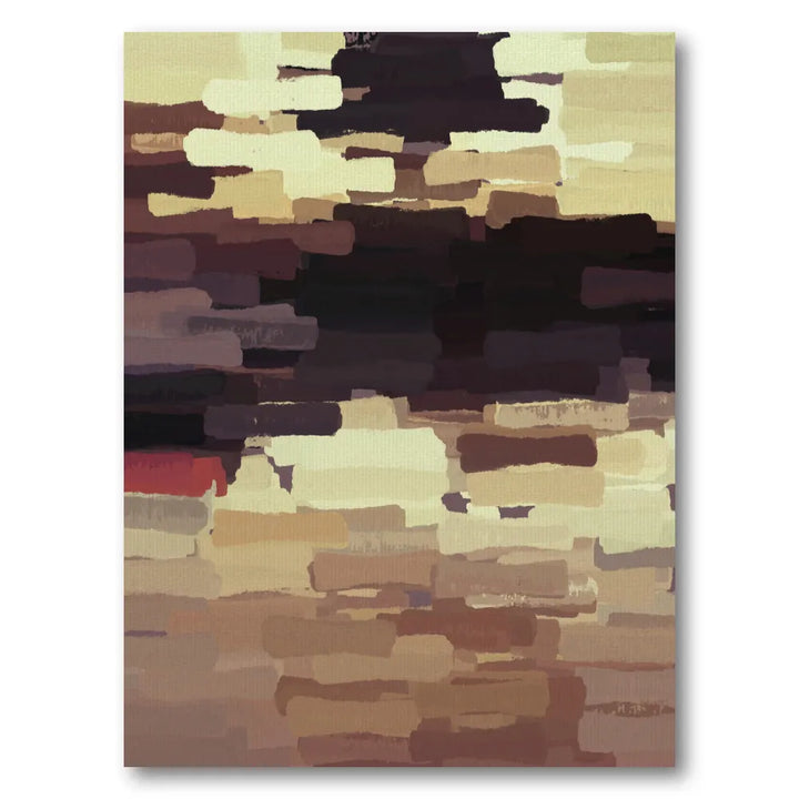 Muted Block Strokes Art Print