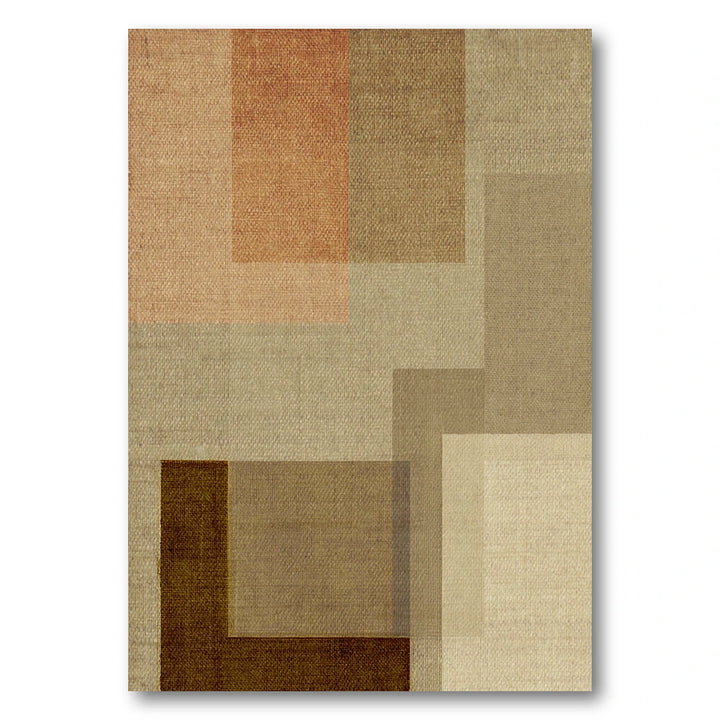 Muted Geometric Layers Art Print
