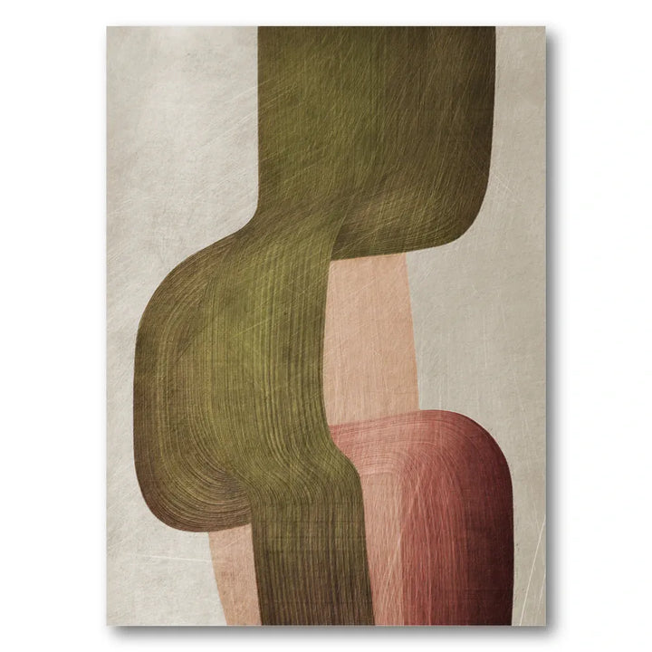 Muted Organic Flow Art Print